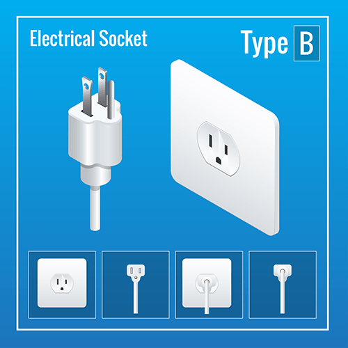philippines power plug socket typ B